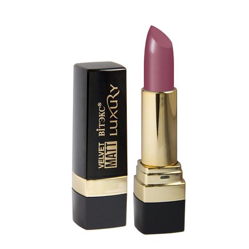 Витэкс luxury velvet matt губная помада матовая, тон 317 кашемировая роза фото 1