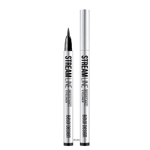 Belor design стойкая подводка для глаз streamline черная фото 1