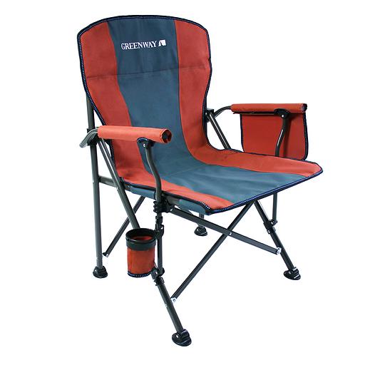 Раскладное кресло с подлокотниками терракотовый фото 1