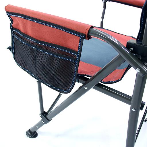 Раскладное кресло с подлокотниками терракотовый фото 5