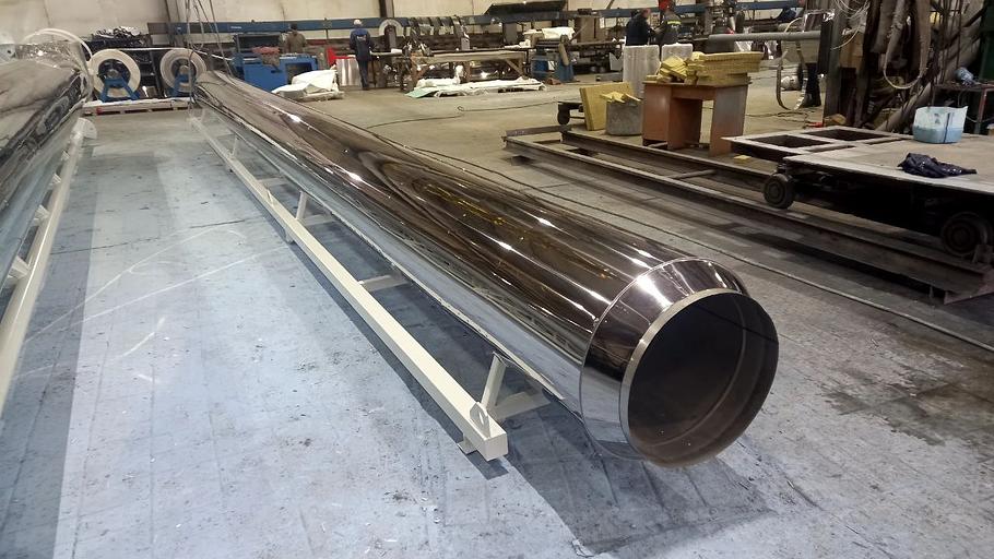 Дымовая труба 20 м 3 газохода 550×2 и 500 мм фото 2