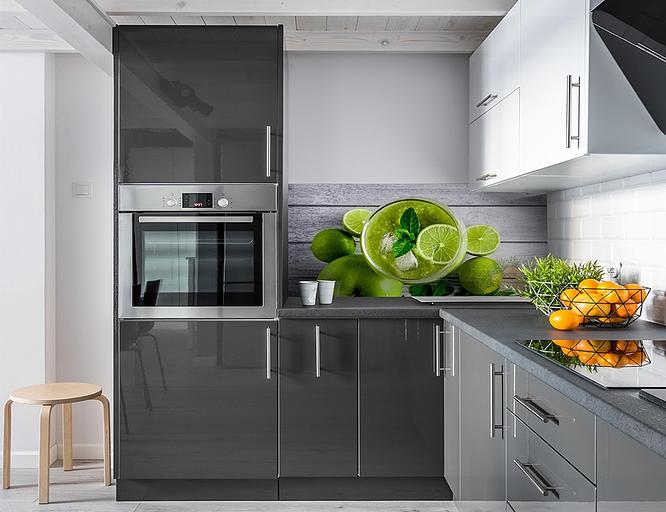 Интерьерная стеклянная панель «Смузи» опт фото 2