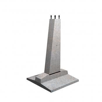 Фундамент составной Ф2х2,1-2(плита П1.5х2,2 , стойка К2.3-2) ОПТ фото 1