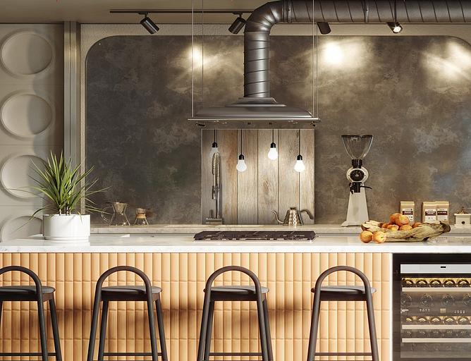 Интерьерная стеклянная панель «Скандинавский свет» опт фото 1