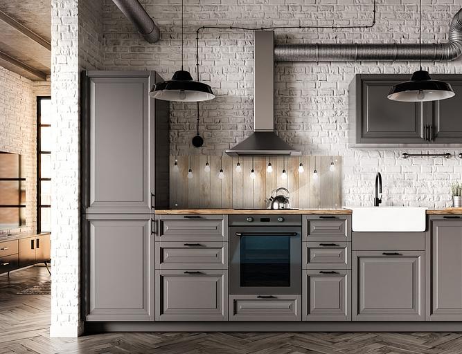 Интерьерная стеклянная панель «Скандинавский свет» опт фото 2