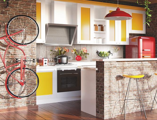 Интерьерная стеклянная панель «Лофт 01» опт фото 2