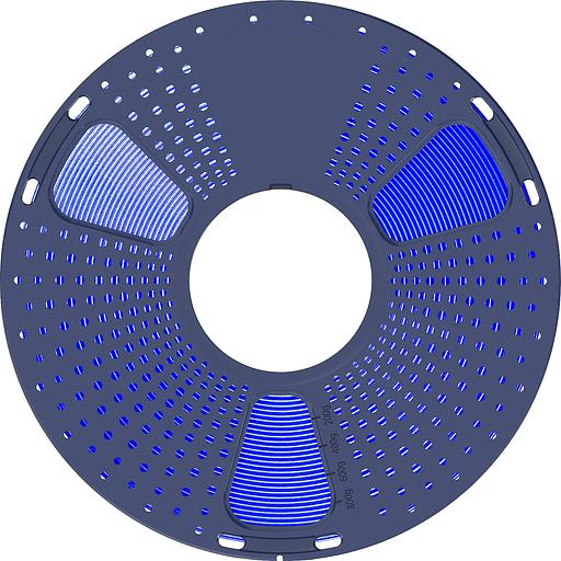 Филамент NVPRINT PLA Transparent Blue для 3D печати диаметр 1.75мм длина 330 метров масса 1 кг фото 2