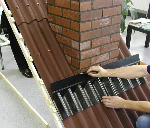 Покрывающий фартук Ондулин чёрный опт фото 4