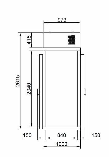 Камера холодильная КХН 1,28 Minicella МВ морозильная 2 двери фото 2