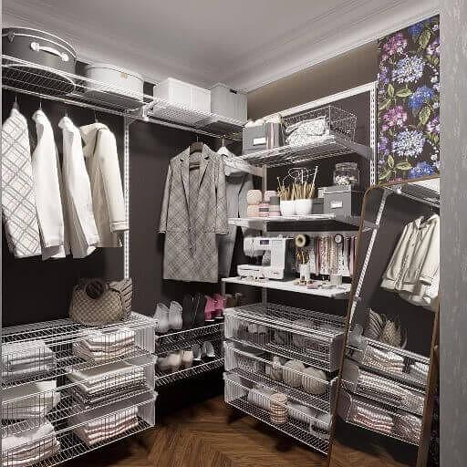 Уютная универсальная гардеробная система фото 3