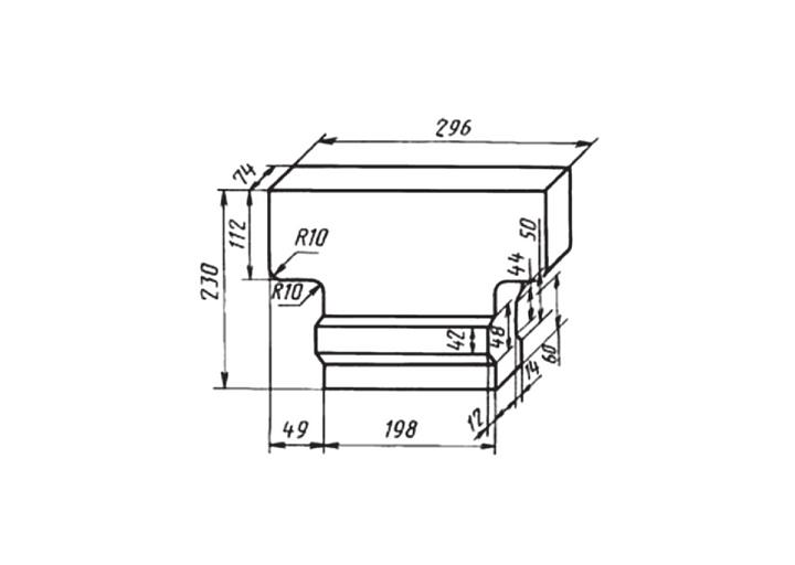 Кирпич подвесной ШБ(ШБС)/ША (ШСА) № 87 опт фото 1
