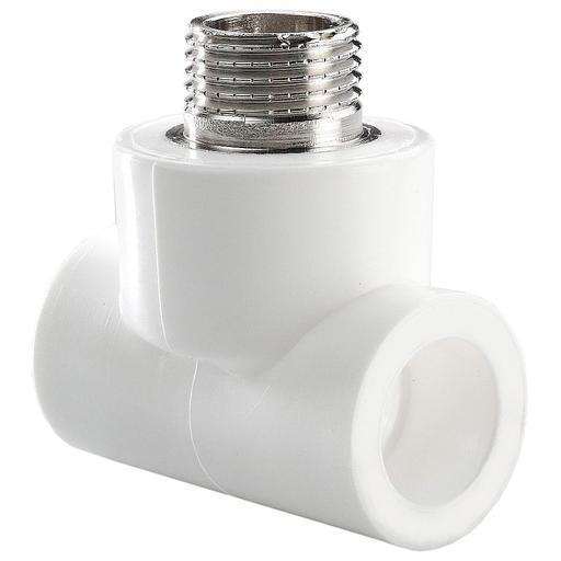 Тройник TEBO бел. PP-R комб. 20х3/4" НР (15/90), арт. 030040503 фото 1