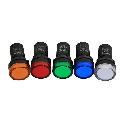 Лампа AD22DS(LED) матрица D22мм желтый 230В фото 1