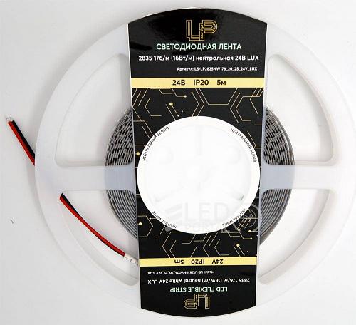Светодиодная лента LP 2835/176-24V (2700-3200К) IP20 LUX, 5м фото 3