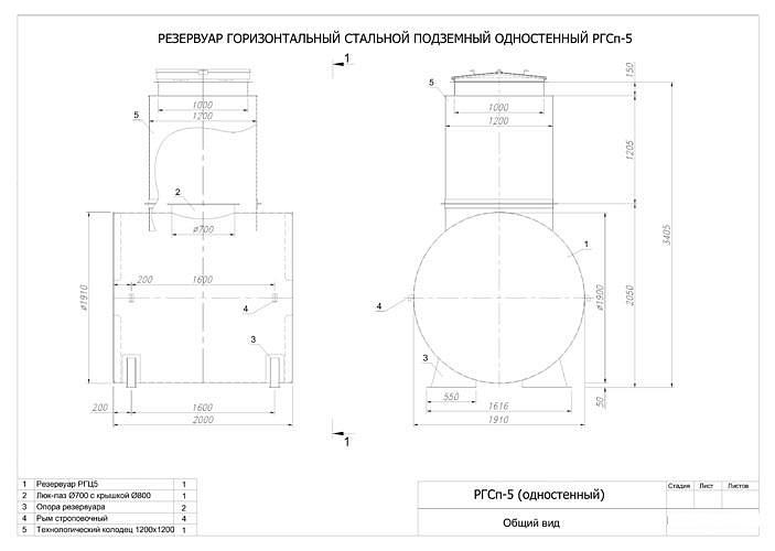 Стального горизонтального. Резервуар горизонтальный стальной РГСП-50 чертеж. РГСП резервуар горизонтальный стальной подземный. Резервуар горизонтальный стальной двустенный подземный чертёж. Резервуар горизонтальный стальной подземный РГС-50 чертеж.