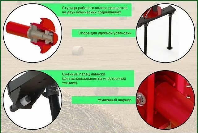 Грабли ворошилки, валкователи ГКП-3.0Н (S6) 2023 опт фото 9