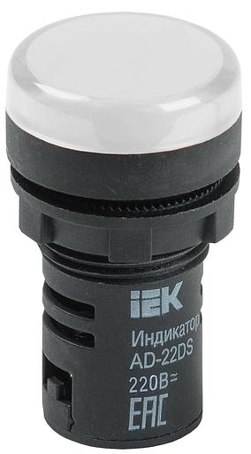 Арматура светосигнальная AD-22DS 220В бел. ИЭК BLS10-ADDS-230-K01 фото 1