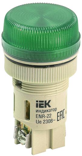 Арматура светосигнальная ENR-22 зел. ИЭК BLS40-ENR-K06 фото 1