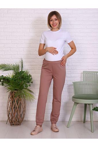 Брюки для беременных футер, бежевый Опт фото 2