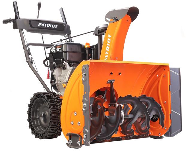 Снегоуборщик PATRIOT PRO 11 KX (коммунально-хозяйственный); 11 л.с., усиленный редуктор, безвоздушные колеса WE3, антиадгезионное покрытие ковша и желоба. фото 1