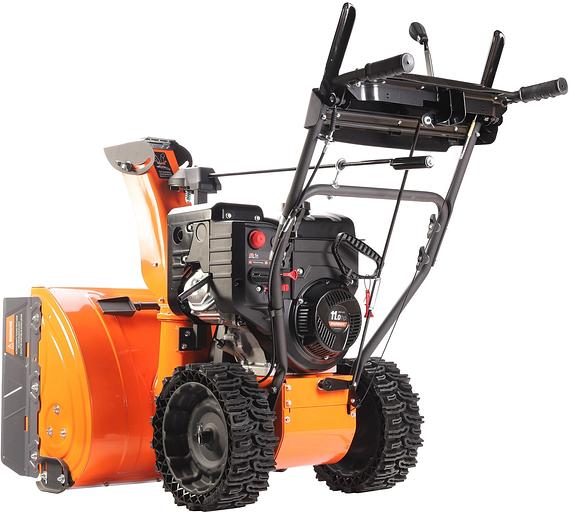 Снегоуборщик PATRIOT PRO 11 KX (коммунально-хозяйственный); 11 л.с., усиленный редуктор, безвоздушные колеса WE3, антиадгезионное покрытие ковша и желоба. фото 5
