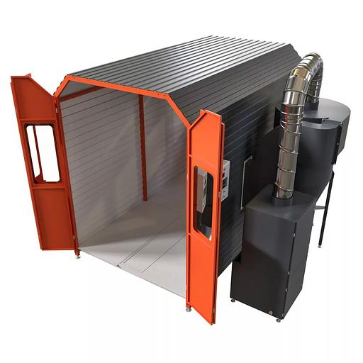 Камера напыления порошковой краски обитаемая с системой рекуперации Циклон фото 1