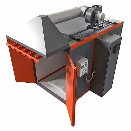 Печь полимеризации порошковой краски тупиковая с верхней транспортной системой. фото 1