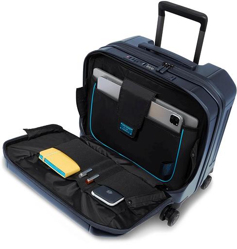 Чемодан Piquadro PQ LIGHT BV6552PQL/BLUO 40x41x23см поликарбонат синий матов. фото 6
