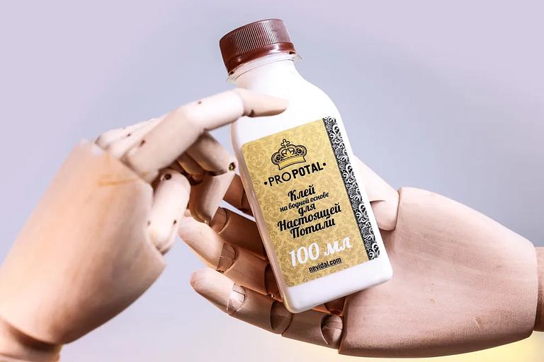 Клей для потали водный Propotal белый 100 г ОПТ фото 1