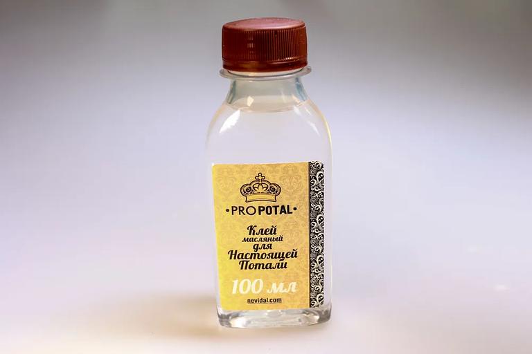 Клей для потали масляный Propotal прозрачный 100 г ОПТ фото 3