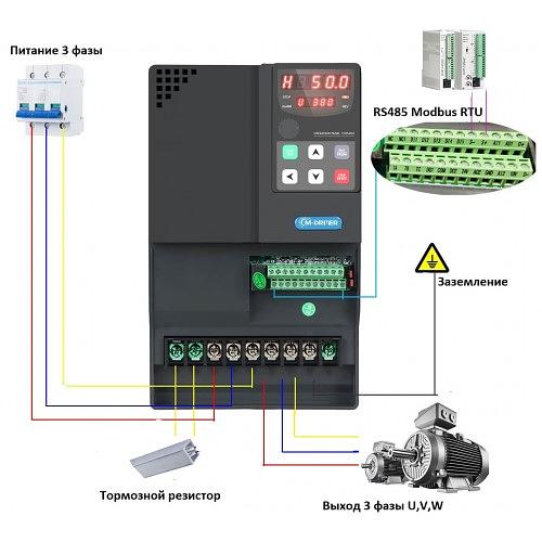 Частотный преобразователь M-Driver C0022G1 380В 2,2 кВт 10 А фото 4