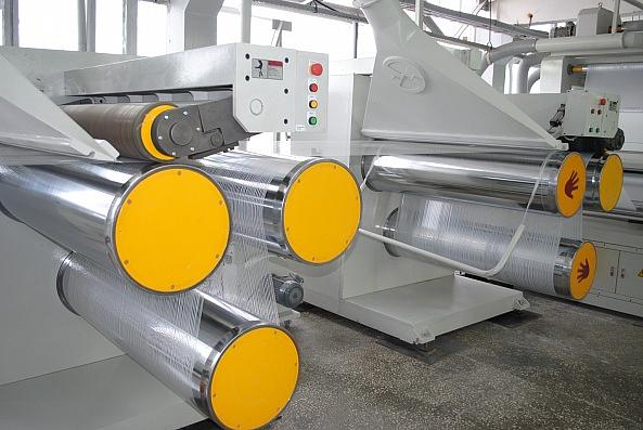 Экструдерная линия 3-х слойная производства плоской нити для плетения мешков и биг-бэгов фото 2