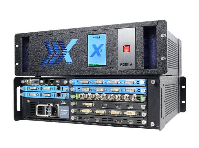 Презентационный видеопроцессор RGBlink X3 express DVI, 4 слота для модулей входа, 2 слота для модулей выходов фото 1