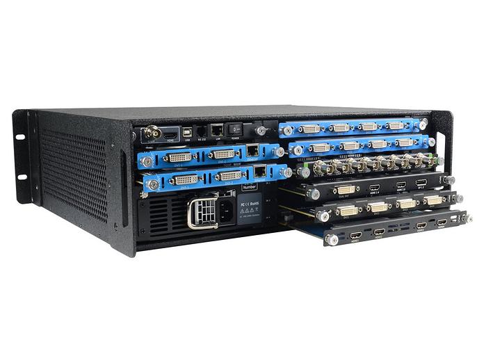 Презентационный видеопроцессор RGBlink X3 express DVI, 4 слота для модулей входа, 2 слота для модулей выходов фото 3