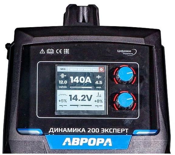 Сварочный полуавтомат Aurora Динамика 200 Эксперт инвертор TIG/МIG/МAG/MMA 6кВт фото 2