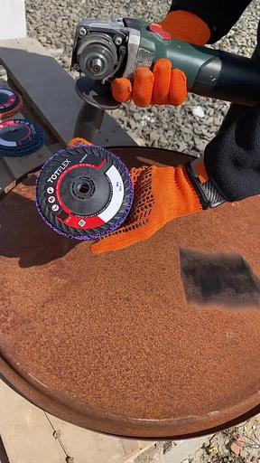 Зачистной круг Strip IT 125x15xM14 фиолетовый SiC Extra coarse карбид-кремния ОПТ фото 5