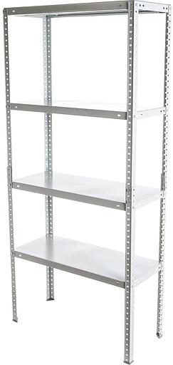 Стеллаж Практик MS Standart 160KD/70x30/4 пол.:4 разборная 1600x700x300мм серый (S24099023402) фото 2