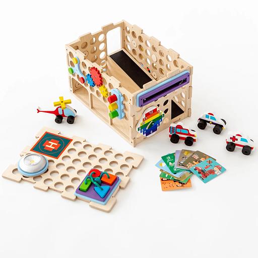 Бизидом-конструктор Парковка с машинами фото 4