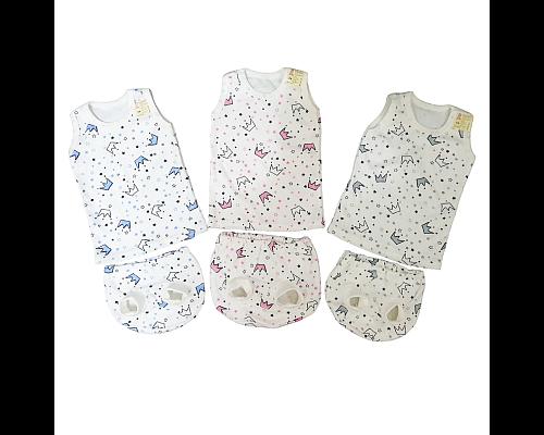 Комплект майка+трусы под подгузник (интерлок пенье) ОПТ фото 1