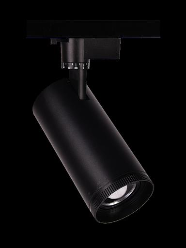 Трековый светильник светодиодный PTR 0728 ZOOM 28w 3000K 15-60° BL (черный) IP40 Jazzway фото 1