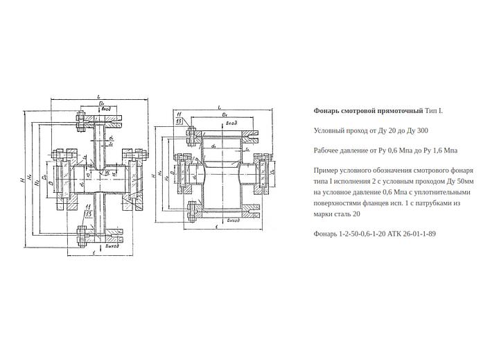 Фонарь смотровой трубопроводный фото 2