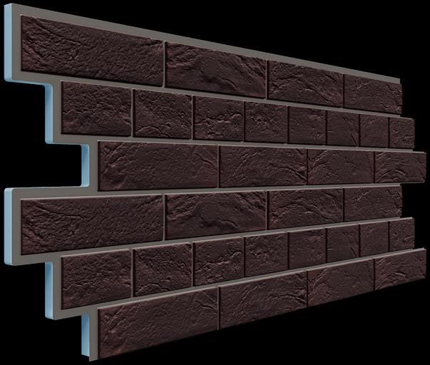 Панели для внутренней отделки с утеплителем «Венецианский кирпич» цвет «алтея», опт фото 1