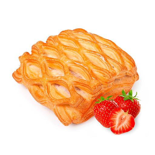 Слойка дрожжевая с клубникой ОПТ фото 1