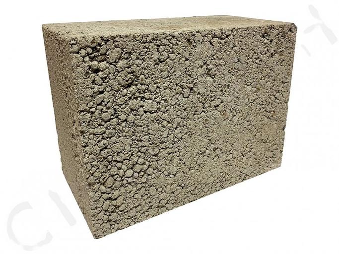 Блок керамзитобетонный полнотелый (390x290x188) КСР-ПР-39-75-F50-1200 фото 1