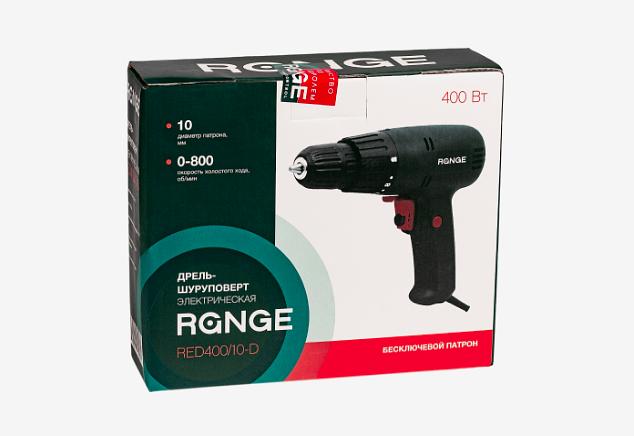 Дрель сетевая Range RED400/10-D опт фото 6