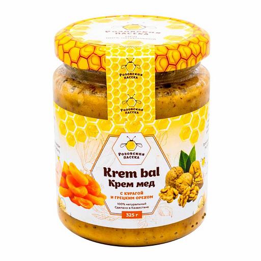 Крем-мед с курагой и грецким орехом 325 г ОПТ фото 2