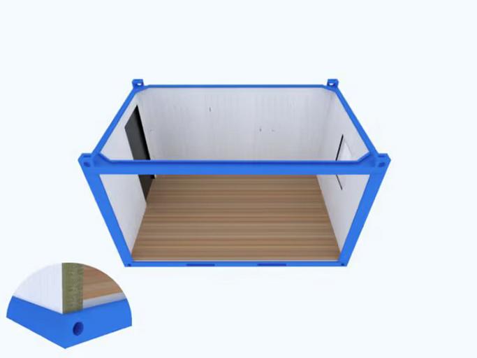 Блок контейнер из сэндвич панелей 4,0х2,4х2,6 м фото 1