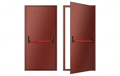 Однопольная дверь с антипаникой RAL 8017 опт фото 1