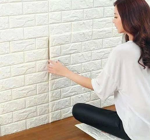 Самоклеящиеся 3D панели под кирпич, обои 70×77 см опт фото 1