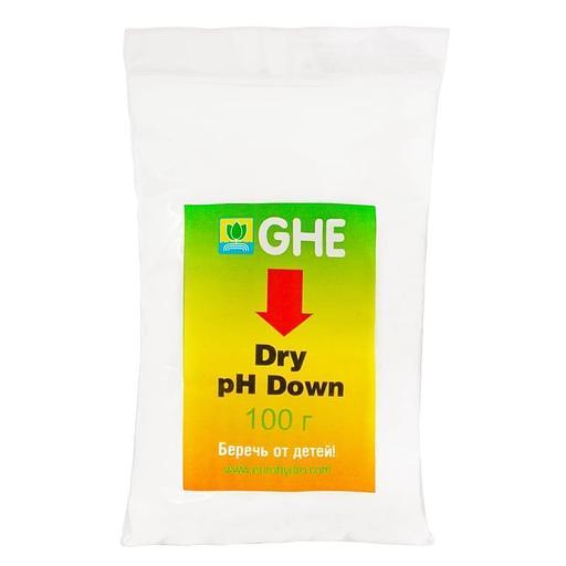 Регулятор кислотности pH Down GHE сухой 100 гр фото 1